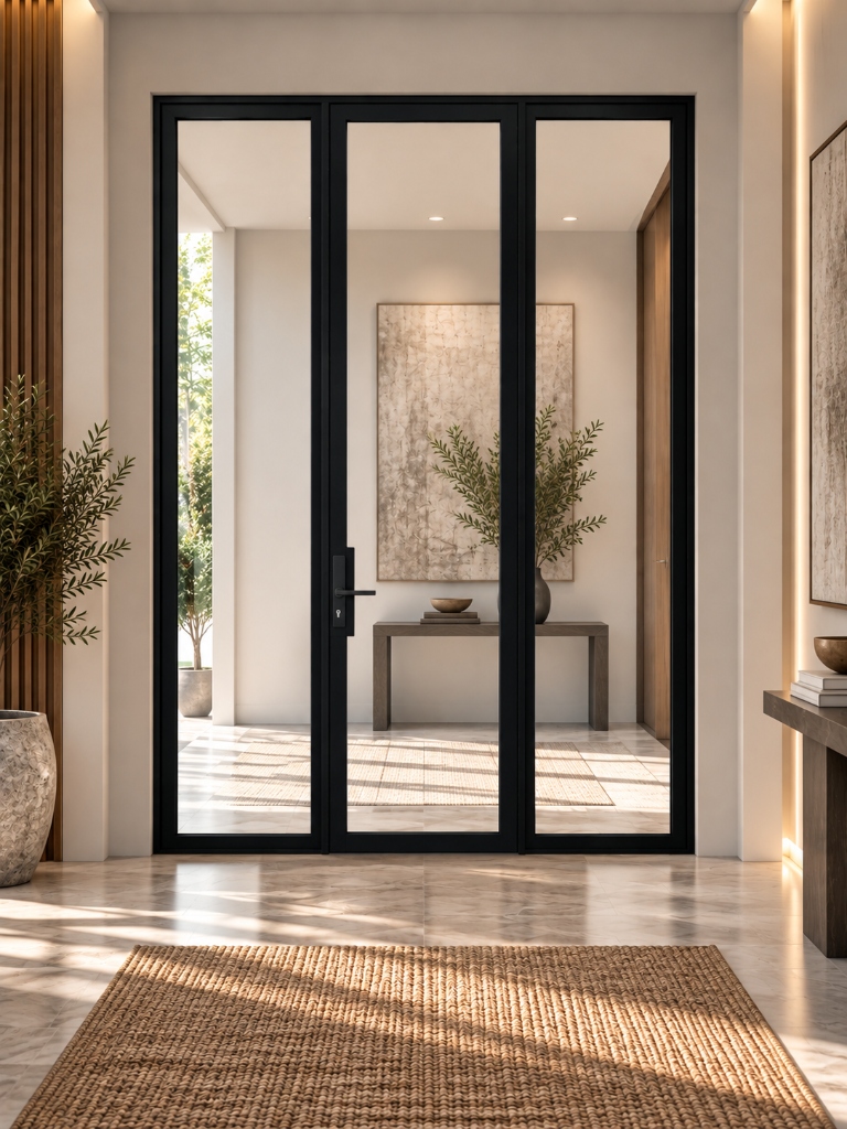 TORAVÉ Solis — 6-Lite Glass Single Door with Side lights